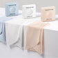 Women’s disposable seamless ice silk underwear briefs set with blue, white, and peach briefs