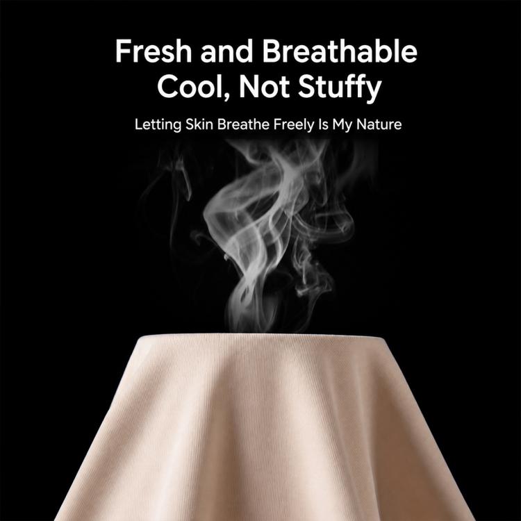 Seamless disposable ice-silk underwear brief in light beige