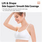 White camisole-style disposable undergarment bra with smooth side coverage, thin straps