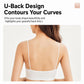 White camisole-style undergarment back view with U-back straps