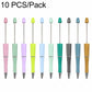 10 PCS/Set Creative DIY UV Electroplating Beaded Design Pen Bullet-tip Pen