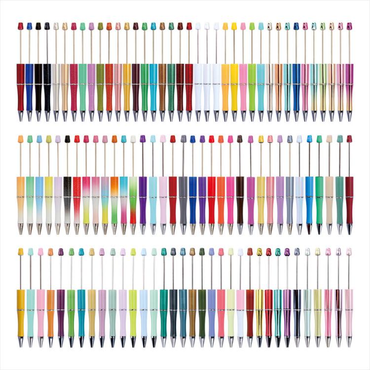 10 PCS/Set Creative DIY UV Electroplating Beaded Design Pen Bullet-tip Pen