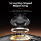 Ring-shaped magnetic base of a car air vent phone mount with central holder