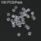 100 PCS/Pack Silicone Bullet Earring Backs Locking Safety Hamburger Earnuts