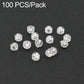 100 PCS/Pack Silicone Bullet Earring Backs Locking Safety Hamburger Earnuts