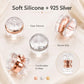100 PCS/Pack Silicone Bullet Earring Backs Locking Safety Hamburger Earnuts