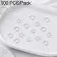 100-pack silver open jump rings, small circular open loops for crafts
