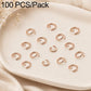 100-pack rose gold open jump rings, assorted sizes for DIY jewelry making