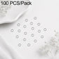 100-pack open jump rings, silver-tone finish, small metal loops for DIY jewelry