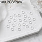 Silver open jump rings, 100-piece pack of small split loops for DIY jewelry