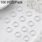 100 PCS/Pack Open Jump Ring for DIY Craft Jewelry Making, Flat-Cut Loop 0.8x6mm, Flat-Cut Loop 0.8x7mm, Flat-Cut Loop 0.9x6mm, Flat Open Loop 1.0x8mm, Flat-Cut Loop 1.2x8mm, Flat-Cut Loop 1.2x10mm