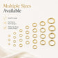 100 PCS/Pack Open Jump Ring for DIY Craft Jewelry Making, Flat-Cut Loop 0.8x6mm, Flat-Cut Loop 0.8x7mm, Flat-Cut Loop 0.9x6mm, Flat Open Loop 1.0x8mm, Flat-Cut Loop 1.2x8mm, Flat-Cut Loop 1.2x10mm