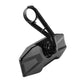 UTV rear view mirror mount with textured base and adjustable bracket, black finish