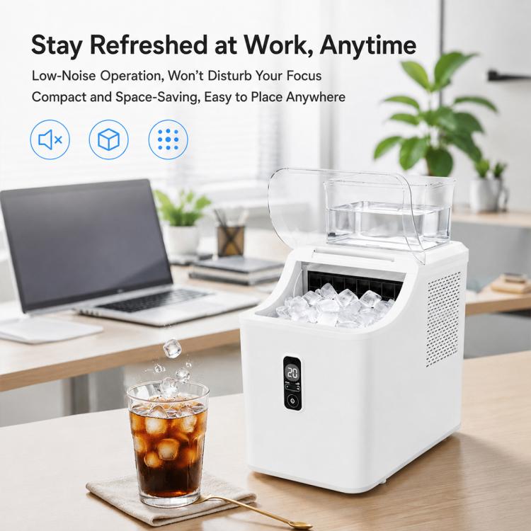 Fully Automatic Commercial Household Cube Ice Maker, US Plug, UK Plug, EU Plug
