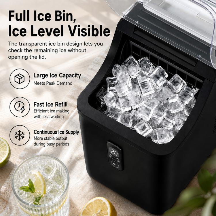 Fully Automatic Commercial Household Cube Ice Maker, US Plug, UK Plug, EU Plug