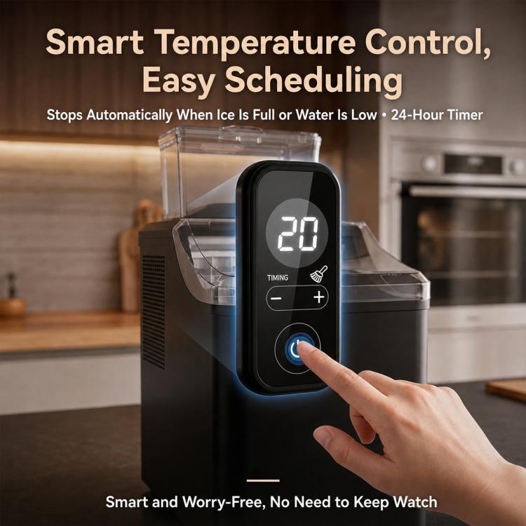 Fully Automatic Commercial Household Cube Ice Maker, US Plug, UK Plug, EU Plug