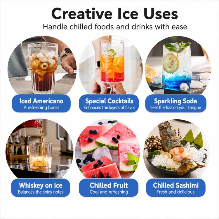 Small-sized Household Intelligent Bullet Ice Maker, US Plug, UK Plug, EU Plug
