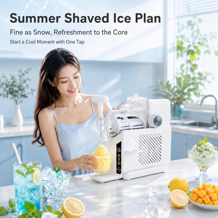 Household Commercial Fast Fully Automatic Shaved Ice Machine, US Plug, UK Plug, EU Plug