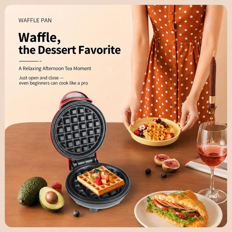 Household Mini Waffle Maker Breakfast Bread Maker Sandwich Maker, AU Plug, EU Plug, UK Plug, US Plug