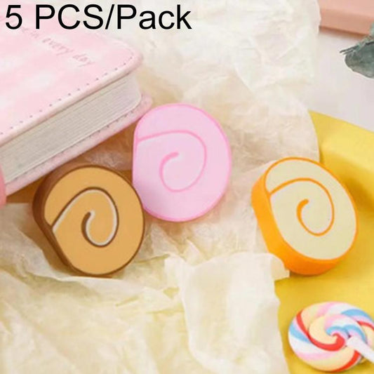 5 PCS/Pack Cute Cartoon Toast Bread Eraser
