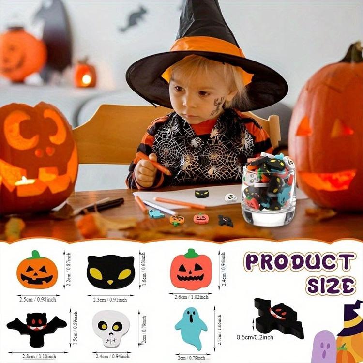 5 PCS/Pack Cute Cartoon Halloween Themed Eraser