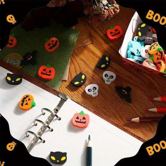 5 PCS/Pack Cute Cartoon Halloween Themed Eraser