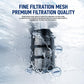 Water filtration mesh core for car washer system shown with water droplet