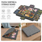 Portable Felt Puzzle Board Table with 6 Sorting Drawers for Kids, 77x53.6x3.5cm