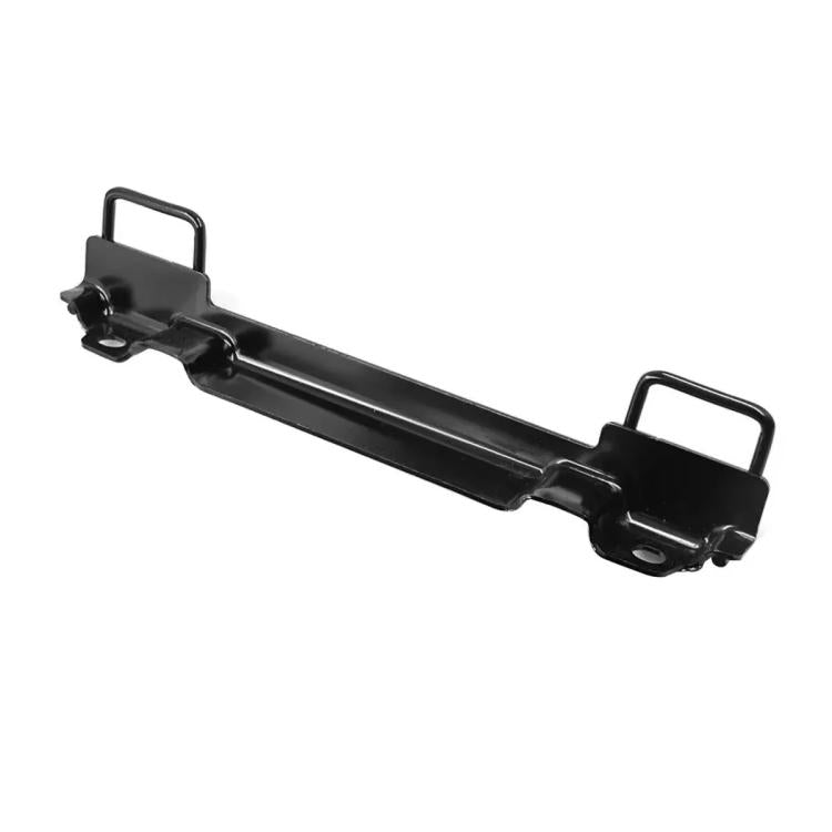Black mounting bracket with loop handle ends and side mounting clips