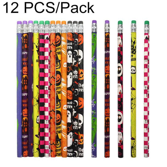 12 PCS/Pack Holiday Themed Writing Pencil with Eraser