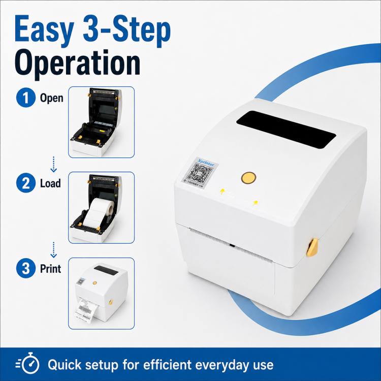 Xprinter XP-429B 4 inch Desktop Thermal Barcode Label Printer with Bluetooth and USB 2.0 Port