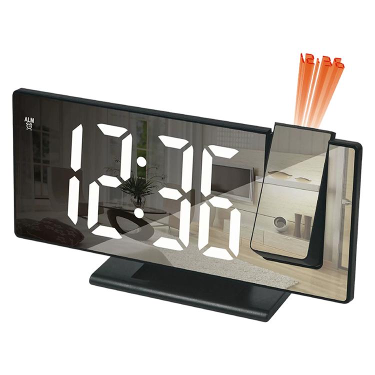 DS-3618LP LED Mirror Projection Electronic Clock Multifunctional Large Display Digital Alarm Clock