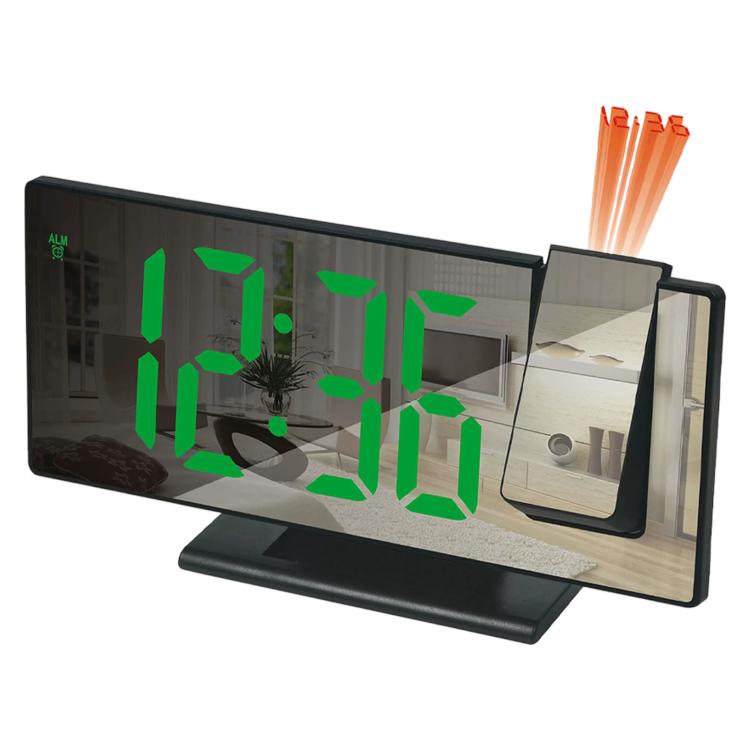 DS-3618LP LED Mirror Projection Electronic Clock Multifunctional Large Display Digital Alarm Clock