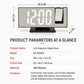 DS-3618LP LED Mirror Projection Electronic Clock Multifunctional Large Display Digital Alarm Clock