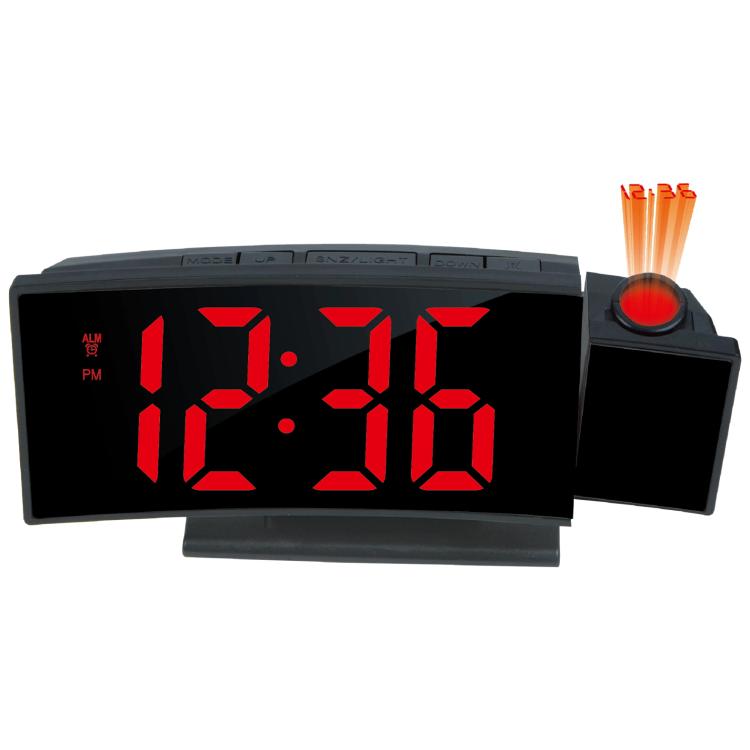 DS-3621LP Multifunctional Alarm Clock, 180 Degree Rotating Projection LED Display Electronic Clock