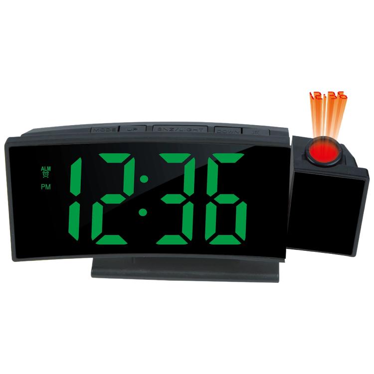 DS-3621LP Multifunctional Alarm Clock, 180 Degree Rotating Projection LED Display Electronic Clock