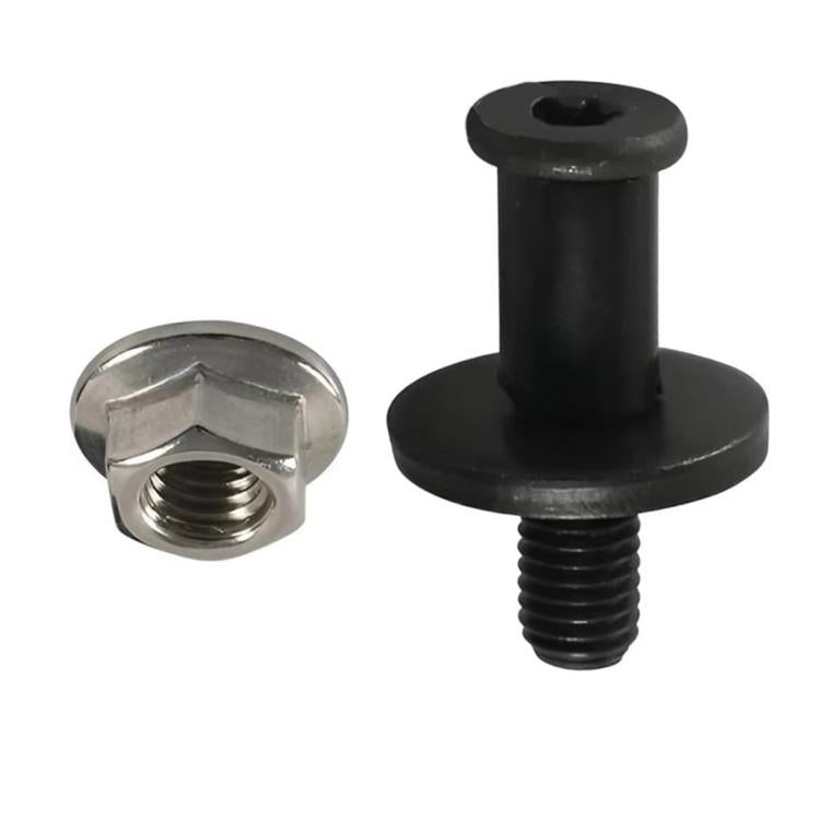 Tailgate lock bolt with black bushing and matching hex nut