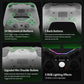Wired white controller with back-button section, mini shoulder buttons, and RGB lighting