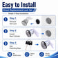 Lock cylinder set with keys, direct replacement for ignition switch and door locks