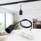 2-Wire Track Lamp Holder with 88cm Cable, E14, E27