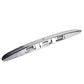Chrome-and-black rear tailgate handle cover, long strip with recessed handle cutout.