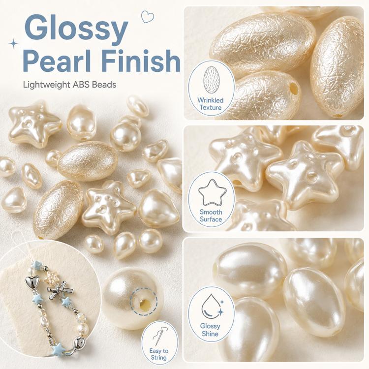 Irregular Faux Pearl Beads DIY Accessories for Phone Straps