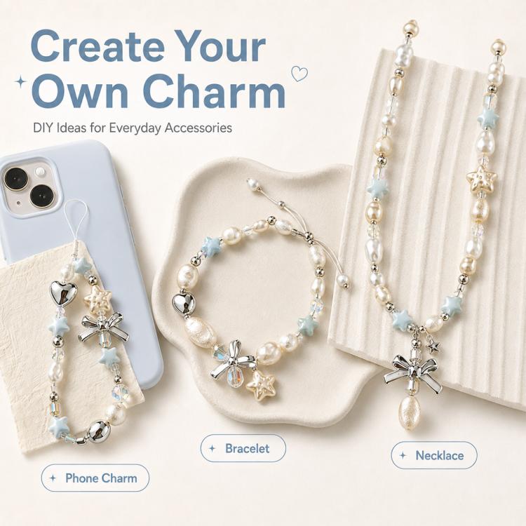 Irregular Faux Pearl Beads DIY Accessories for Phone Straps
