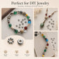 Stainless steel spacer beads for DIY jewelry, cube and ring designs, polished silver