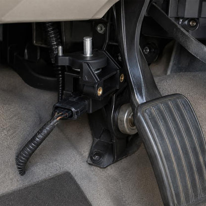 Accelerator pedal position sensor with black housing and wiring connector