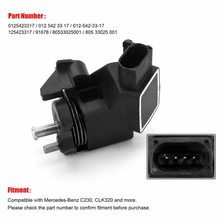 Black throttle pedal position sensor with side shaft and electrical plug