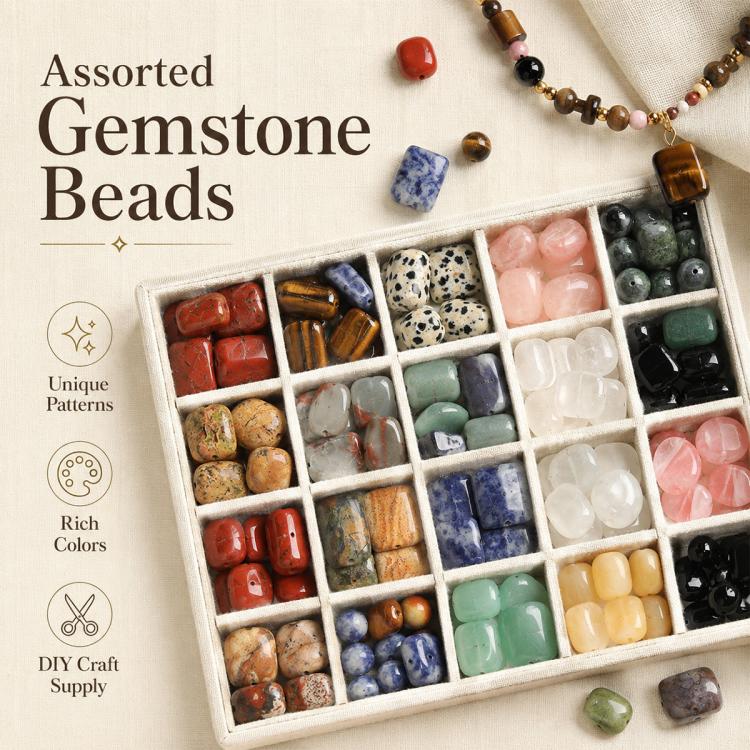 10PCS/Set Natural Loose-bead DIY Accessories for Bracelets and Necklaces