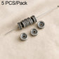 Vintage silver spacer set: patterned long bead with dark accents and three round disc beads