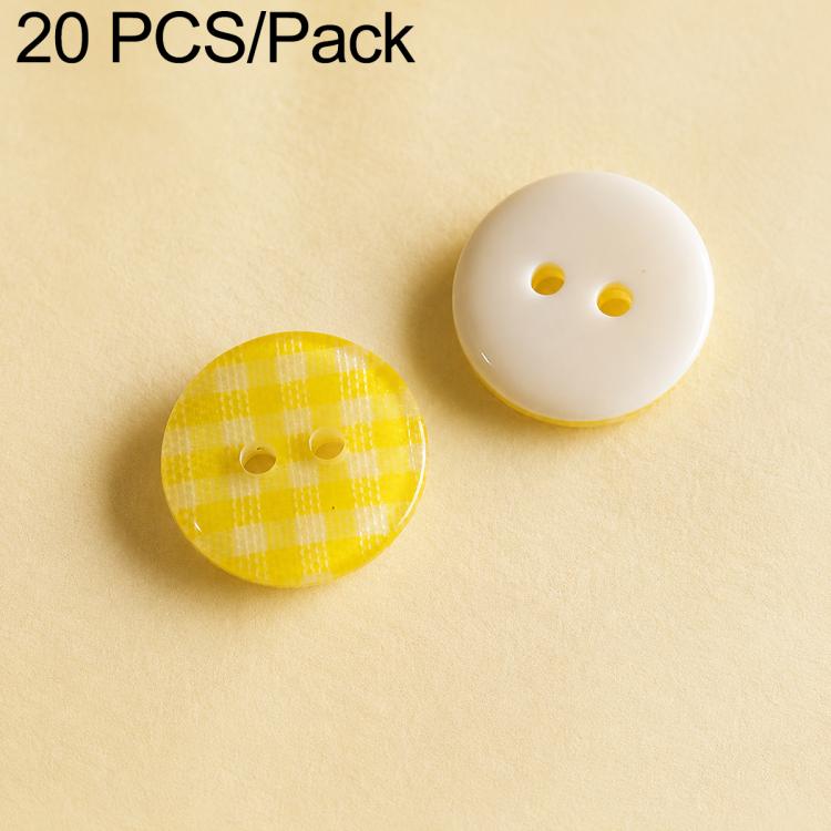 20 PCS/Set Colorful Resin Buttons for DIY Bracelets Accessories