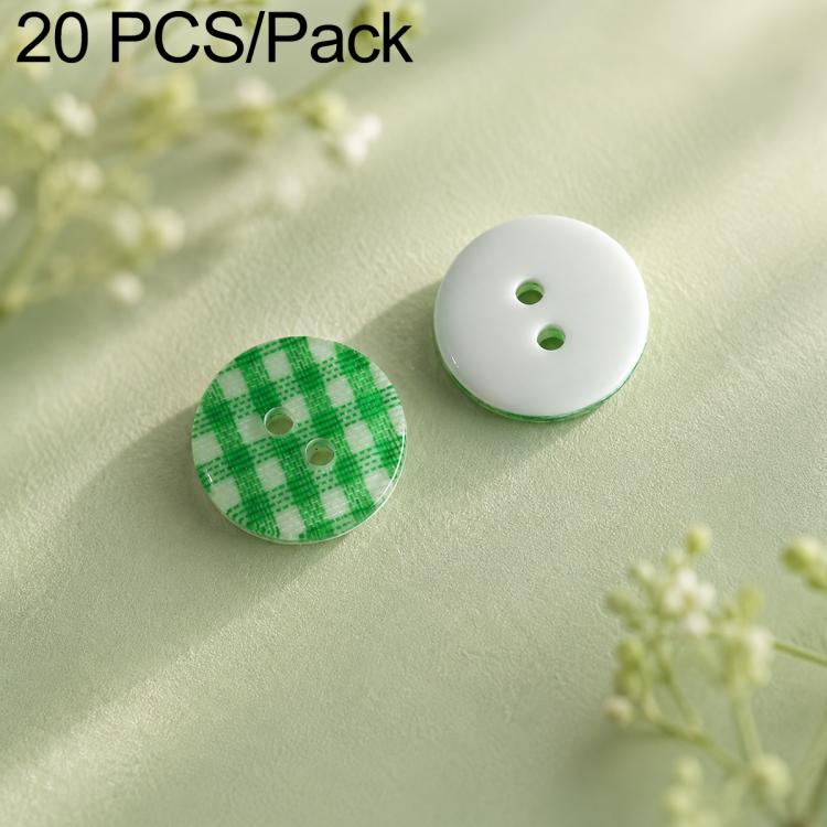 20 PCS/Set Colorful Resin Buttons for DIY Bracelets Accessories